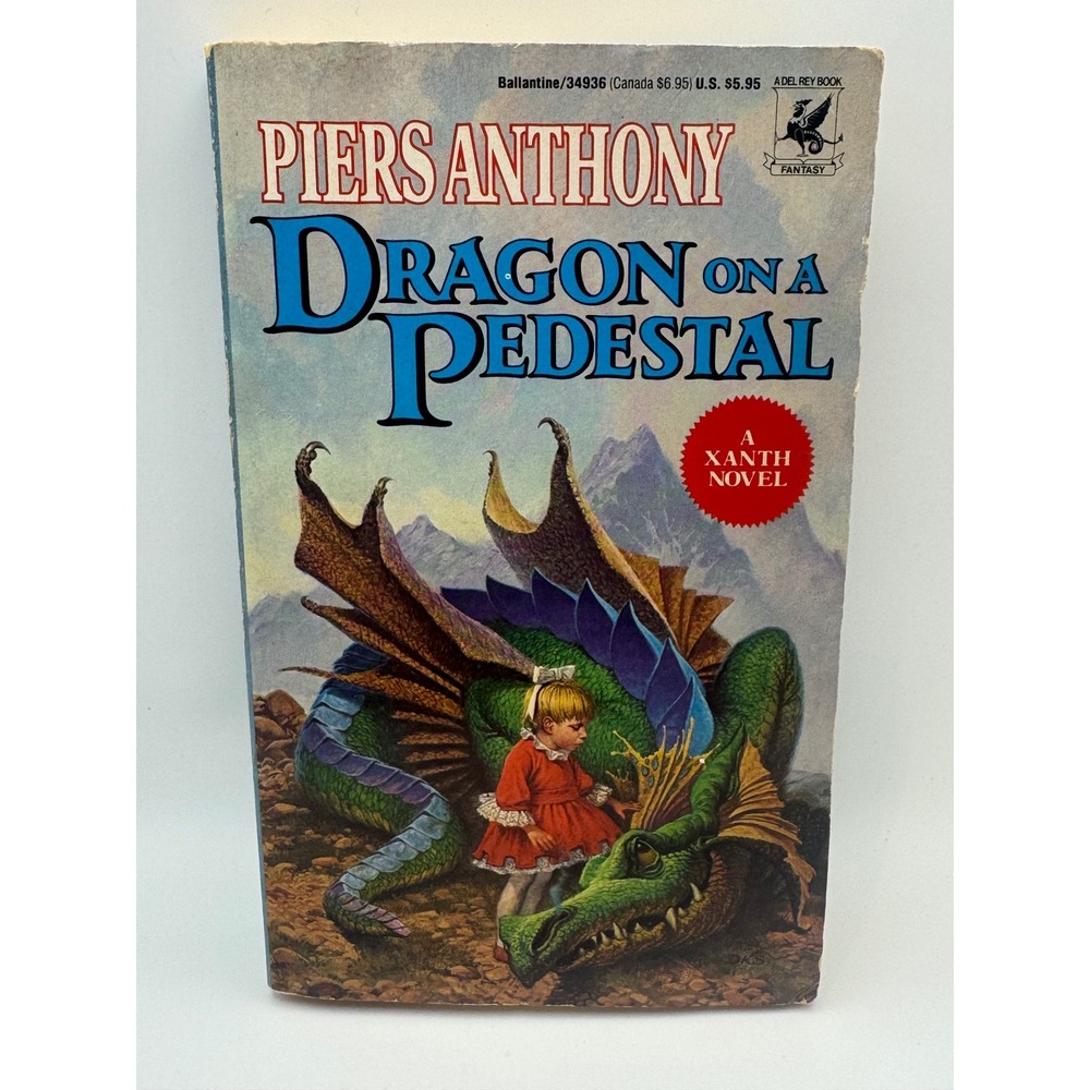 Dragon on a Pedestal Piers Anthony Xanth Novel Book 7 Del Rey Paperback 1983
